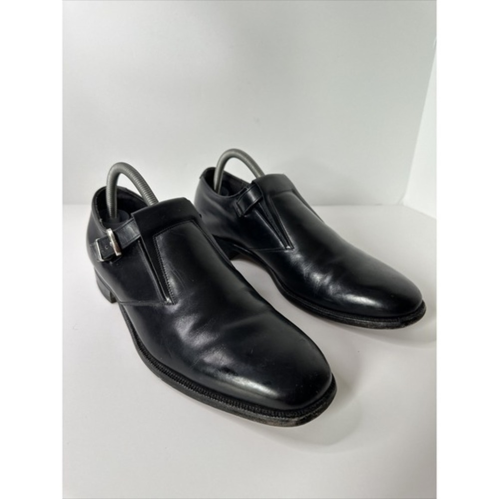 Johnston & Murphy Aristocraft Mens Loafers Size 10 Leather Buckle Dress Shoe USA - Picture 3 of 12
